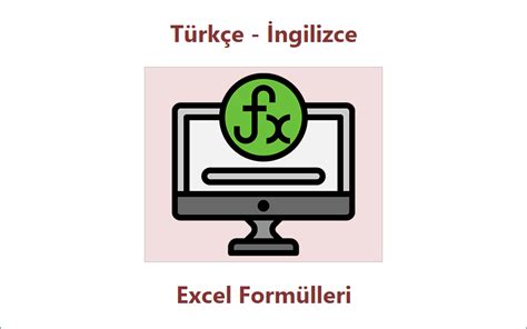 ingilizce türkçe excel formülleri pdf
